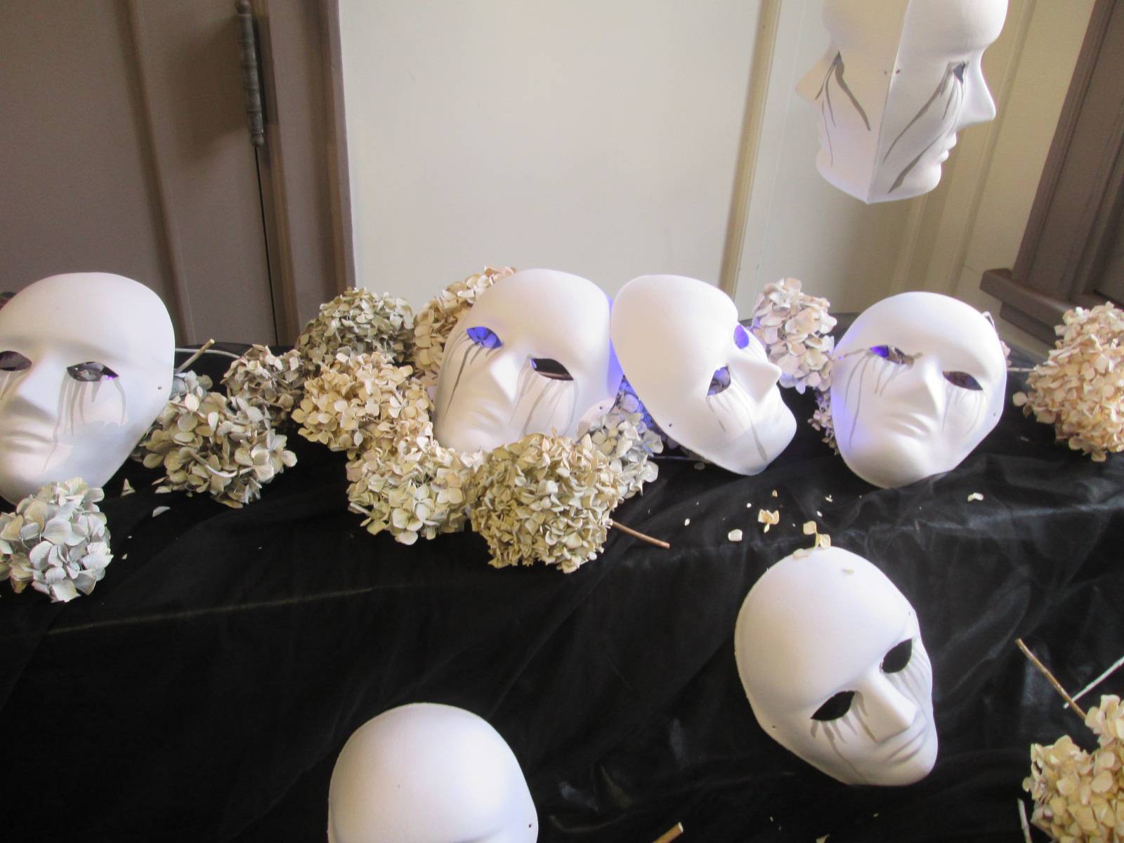 ６８番館のハロウィン装飾の写真