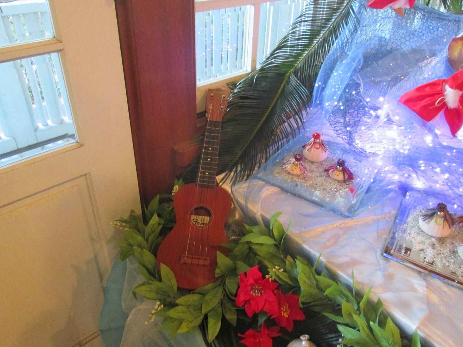 テニス発祥記念館のクリスマス装飾の写真