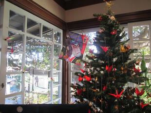 テニス発祥記念館のお正月装飾