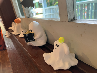 テニス発祥記念館　ハロウイン装飾