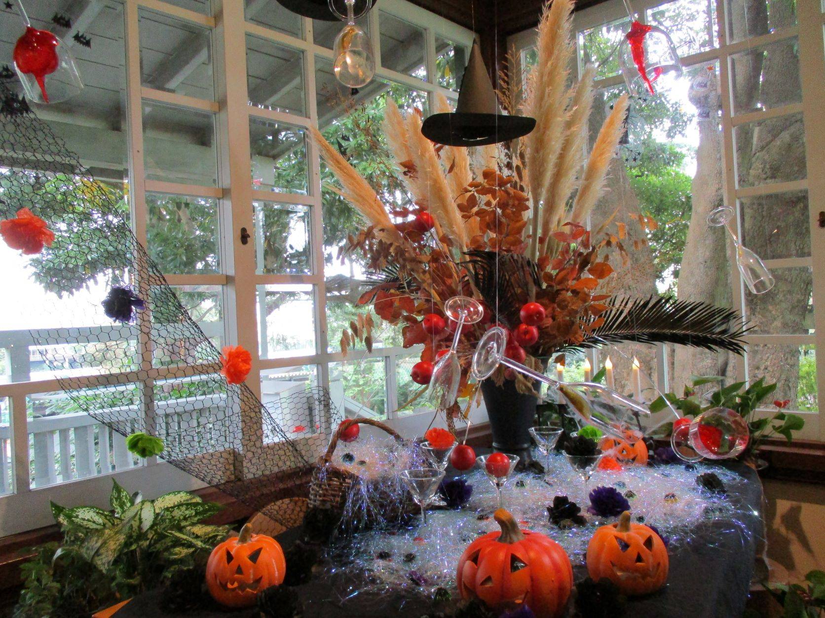 テニス発祥記念館 ハロウィン装飾の写真