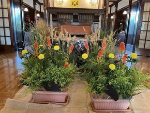 山手111番館　お月見装飾「野原の風景」