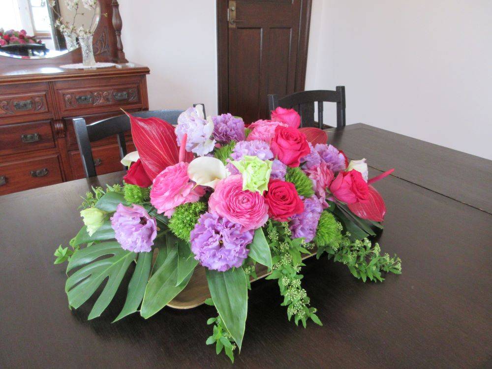 横浜市イギリス館　お花の装飾の写真