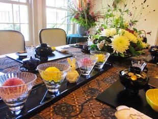 山手234番館 お月見装飾『菊香る秋、満月の夜の宴』