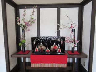 ベーリック･ホール　桃の節句装飾