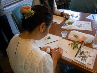 山手111番館　講座「植物画を描いてみましょう！」を開催しました。