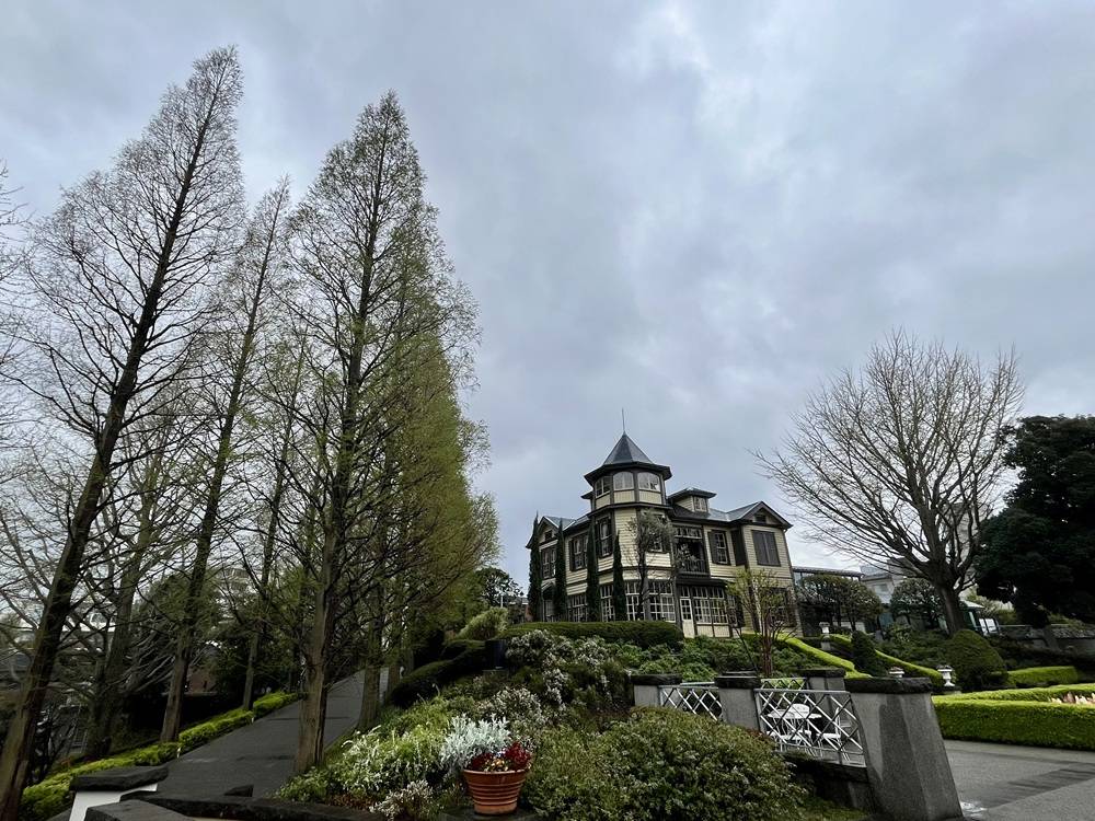 外交官の家　雨のイタリア山庭園の写真