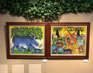 タンザニアアート「ティンガティンガ」が金沢動物園に!