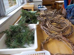 「森の恵みでリースを作ろう！」実施報告