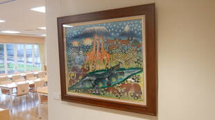 タンザニアアート「ティンガティンガ」を展示しています！