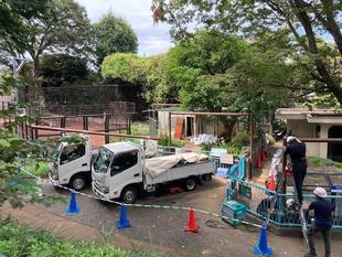 日除けと支柱のご寄付を頂きました