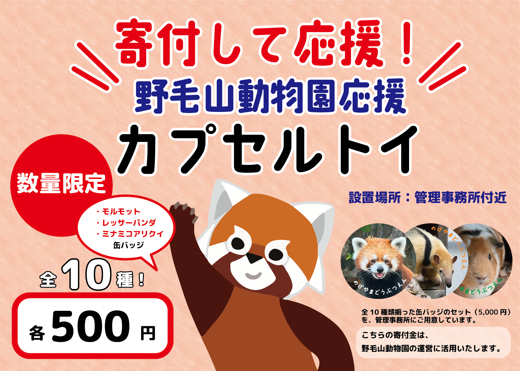 #缶バッジ で #野毛山動物園 を応援してください♪の写真