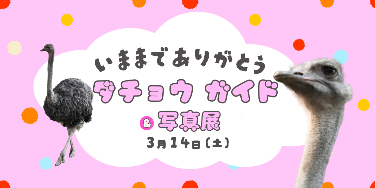   今までありがとう　ダチョウガイドの写真