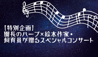 【特別企画】園長のハープ×絵本作家・飼育員が贈るスペシャルコンサート🎶の画像
