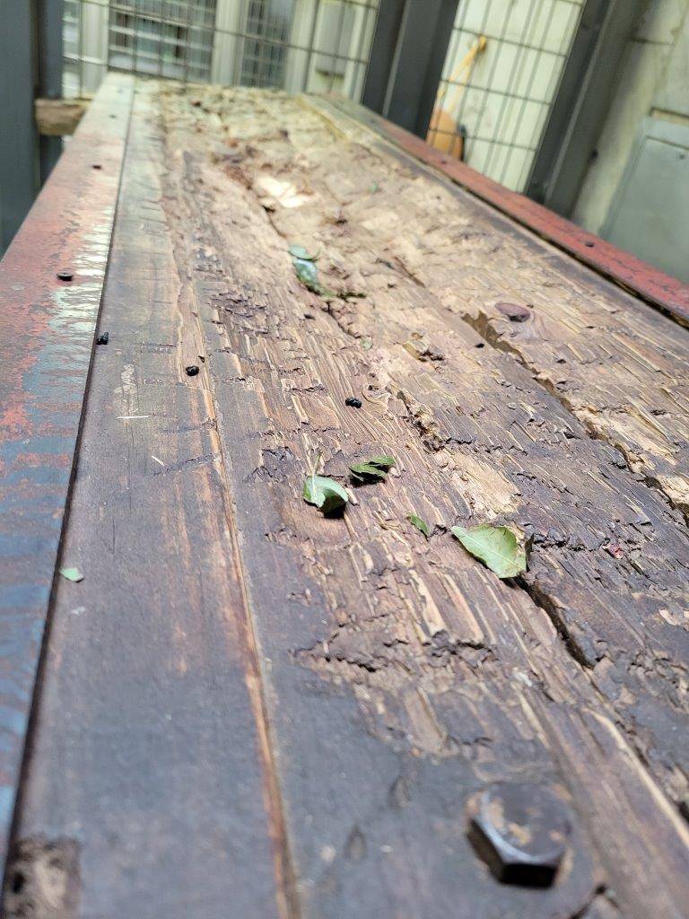 寝台の板は以前から少し窪んでいた②