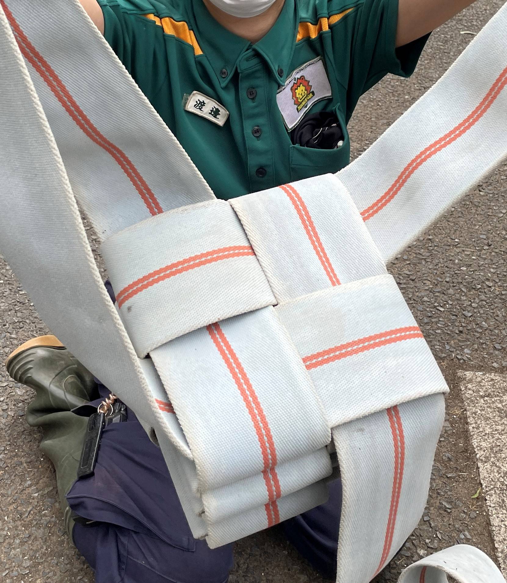 消防ホースでフィーダーを作ってみました!の写真