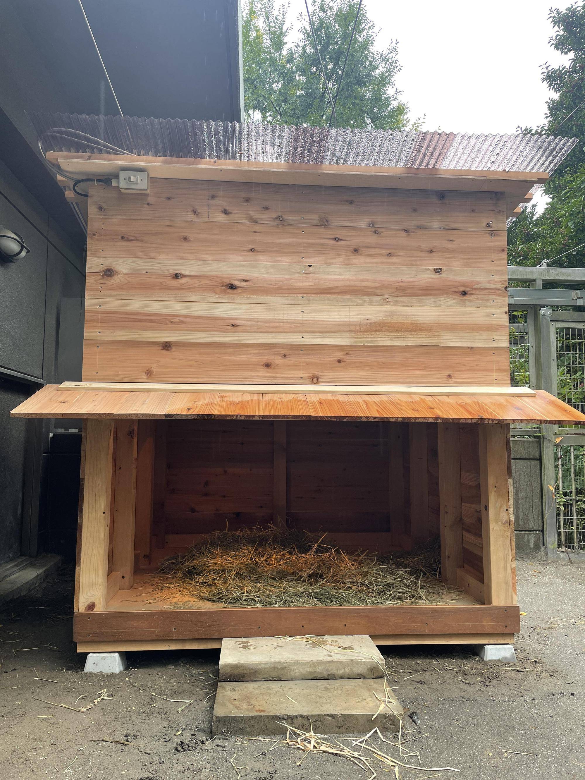 小屋が新しくなりました!!の写真