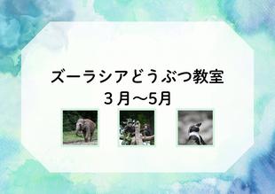 【3月～5月】ズーラシアどうぶつ教室（毎週日曜）