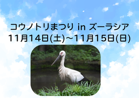 「コウノトリまつり in ズーラシア」を開催しますの画像