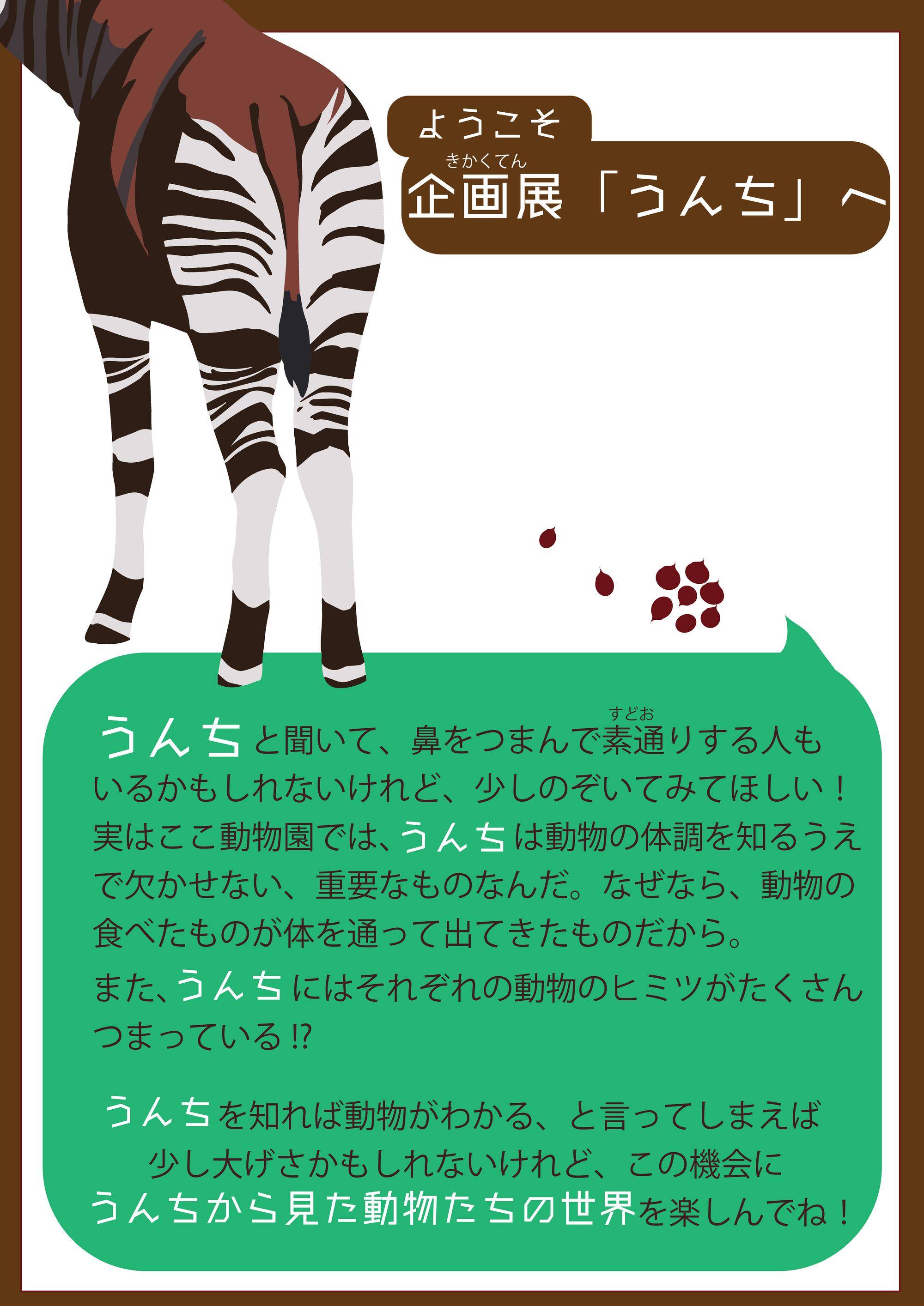 企画展「うんち」|イベント・講座・教室情報|よこはま動物園ズーラシア