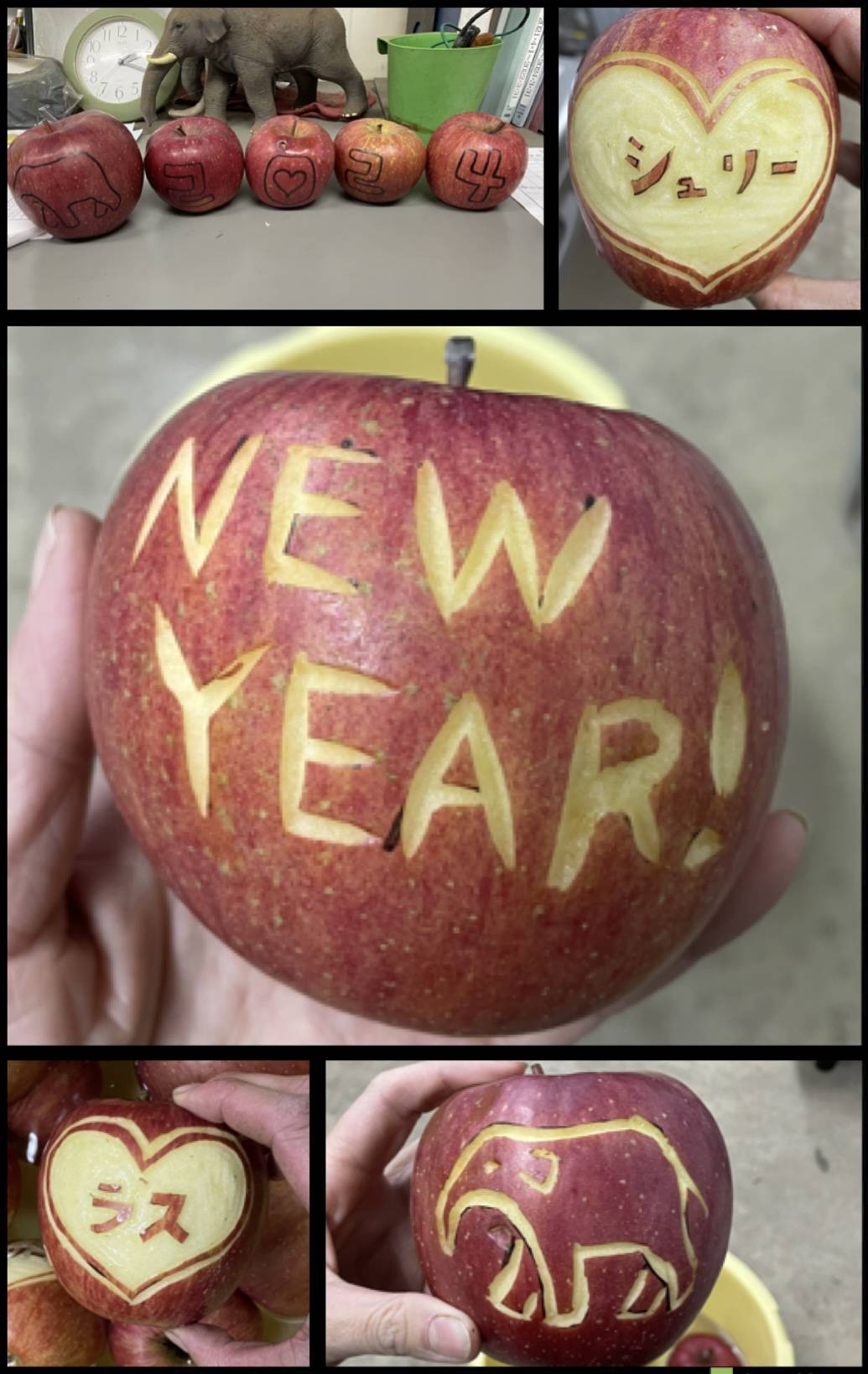 リンゴに文字と絵を掘りました.jpg